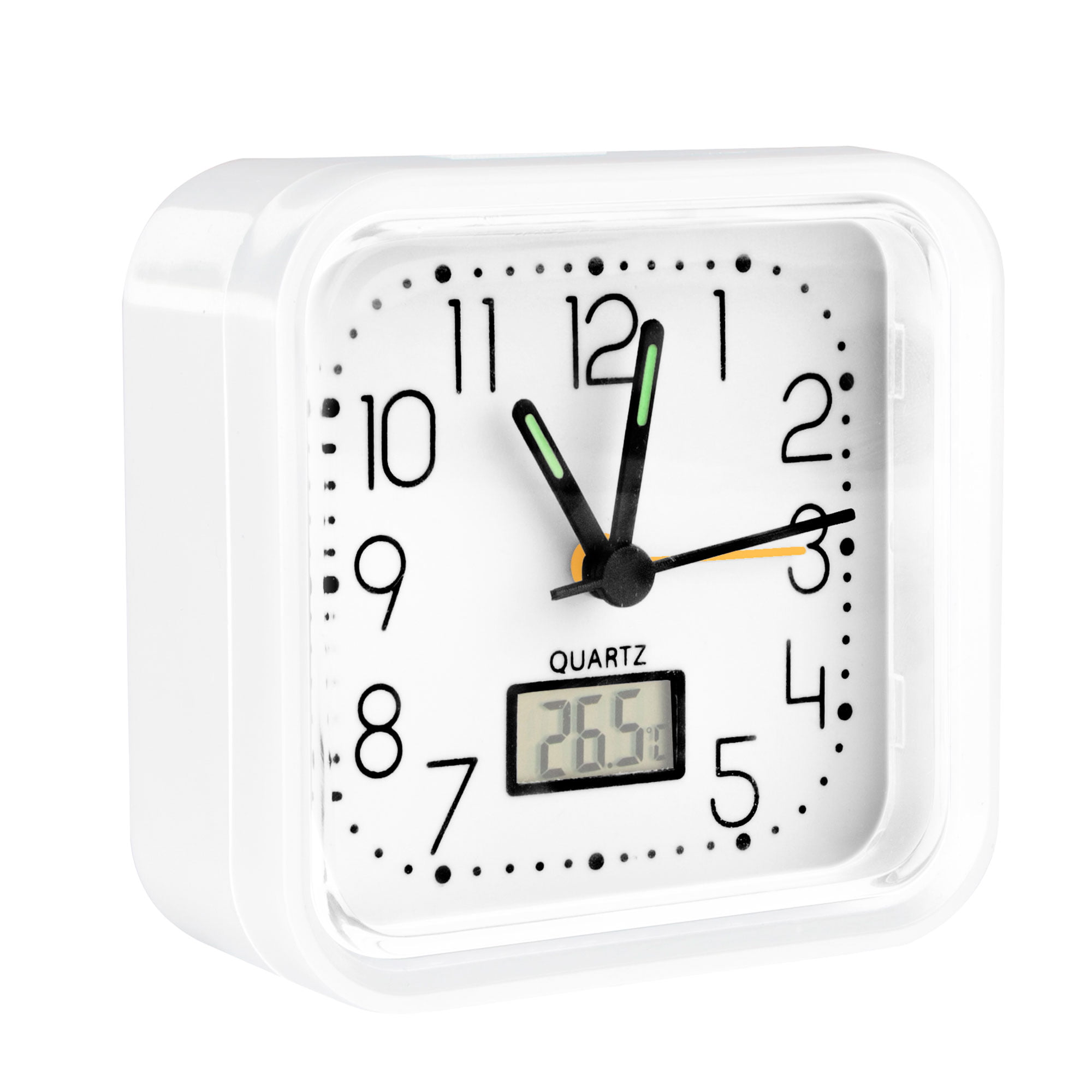 KÜKEN ANALOGUE ALARM CLOCK WHITE