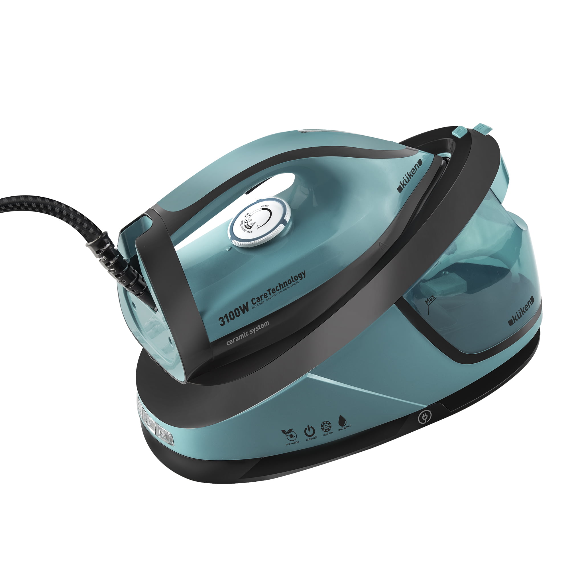 CENTRO PLANCHADO 3100W. SUELA CERÁMICA 8 BARES