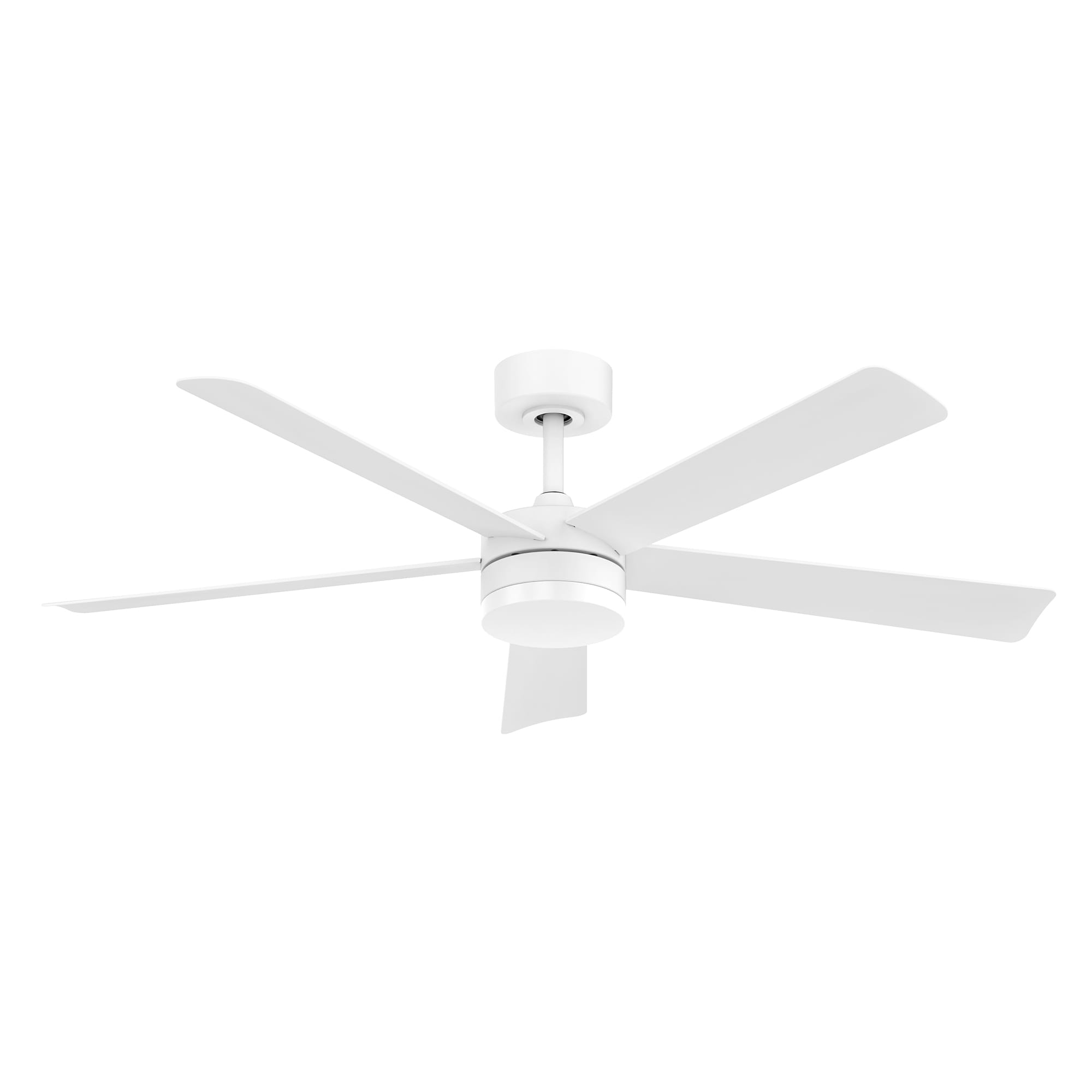 DECKENVENTILATOR DC EINSTELLBAR WEISS LED 5 BLÄTTER 132CM