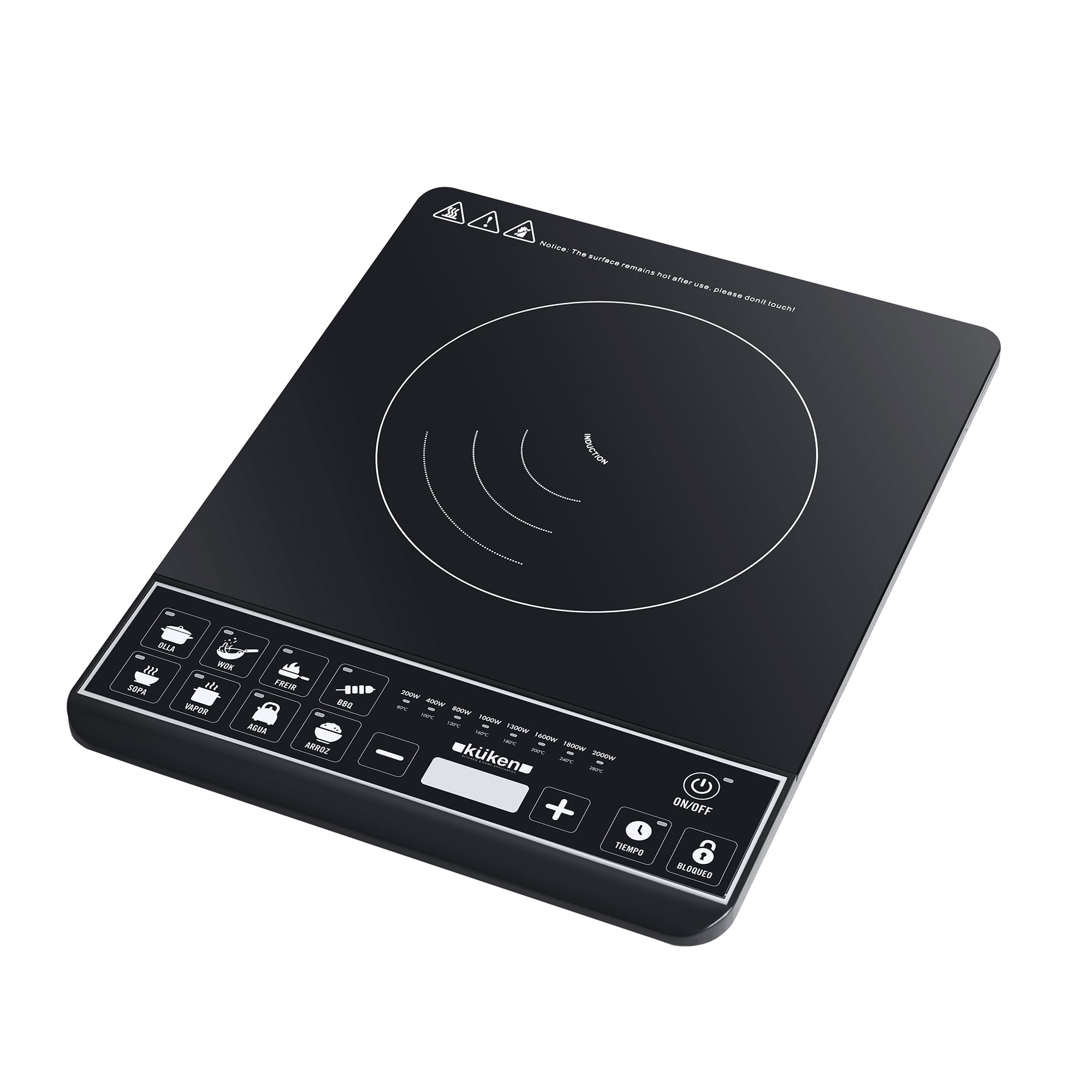 PLACA INDUCCIÓN 2000W MULTIFUNCIÓN KÜKEN
